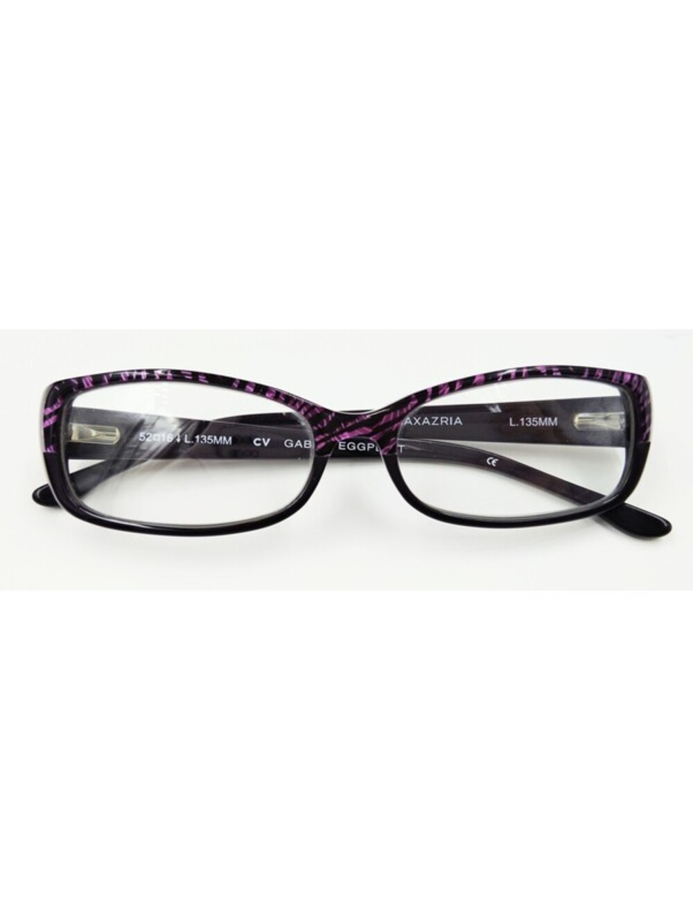 BCBGMAXAZRIA Gabby Eggplant Eyeglass Frames 52-16-135 Purple Women's w/ Case